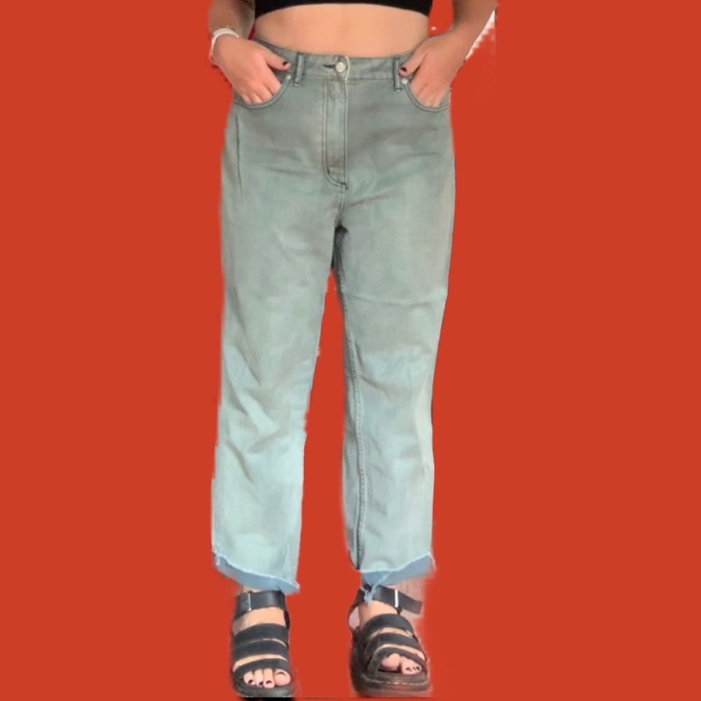 UO denim washed mom jeans